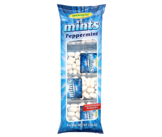 Produktabbildung 1 - Mints Peppermint - Zuckerdragees mit Pfefferminzgeschmack 4x16g