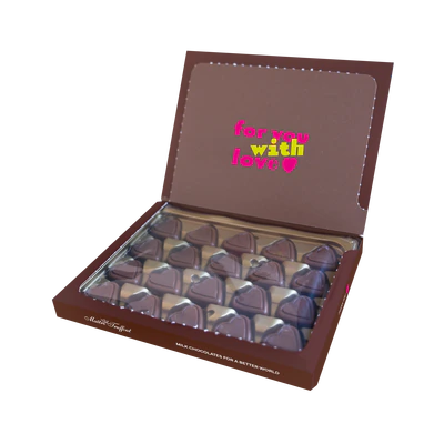 Produktabbildung 3 - Ohlala Herzpralinen mit Haselnusscremef&uuml;llung 110g