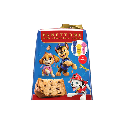Produktabbildung 1 - Paw Patrol - Panettone mit Schokoladenst&uuml;ckchen 100g