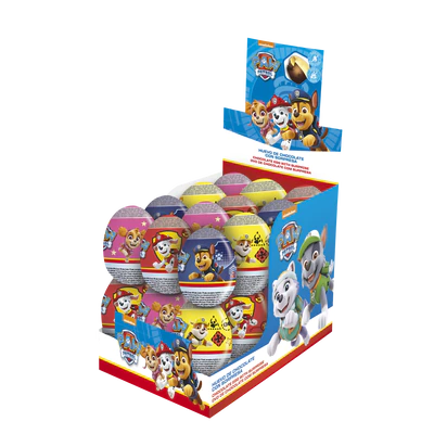 Produktabbildung 1 - Paw Patrol Schoko-&Uuml;berraschungsei 48x20g Thekendisplay