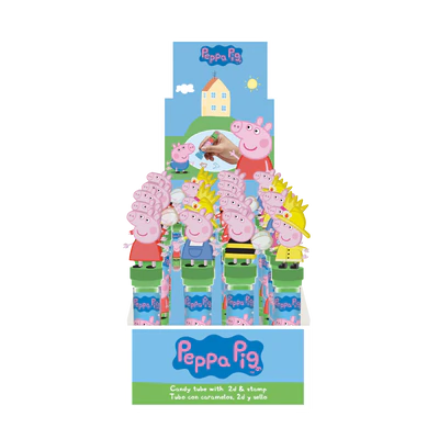 Produktabbildung 1 - Peppa Pig Stempel mit Jelly Beans 24x8g Thekendisplay