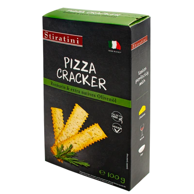 Produktabbildung 1 - Pizza Cracker Rosmarin & Olivenöl 100g