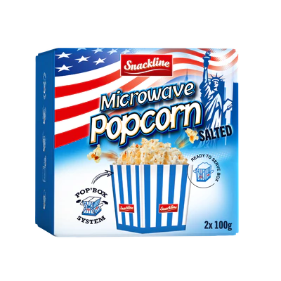 Produktabbildung 1 - Popcorn Micro salzig 200g (2x100g)