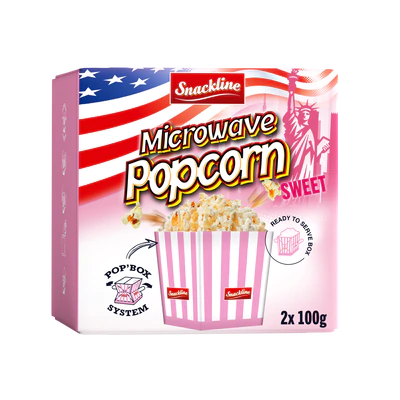 Produktabbildung 1 - Popcorn Micro süß 200g (2x100g)