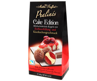 Produktabbildung - Pralinen Cake Edition - Erdbeere & Käsekuchen 148g