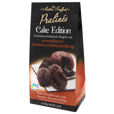 Produktabbildung 1 - Pralinen Cake Edition - Zartbitterschokolade 148g
