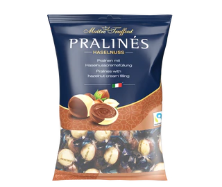 Produktabbildung - Pralinen Duo mit Haselnusscremefüllung 125g