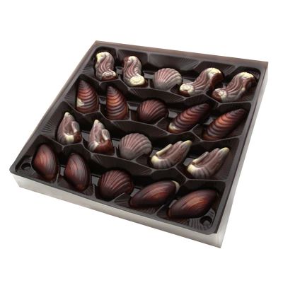 Produktabbildung 3 - Pralinen Meeresfr&uuml;chte blau 250g