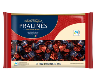 Produktabbildung - Pralinen Zartbitterschokolade mit Kirsch und Likör 4% vol. 1kg