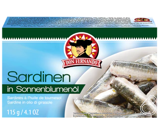 Produktabbildung - Sardinen in Sonnenblumenöl 115g