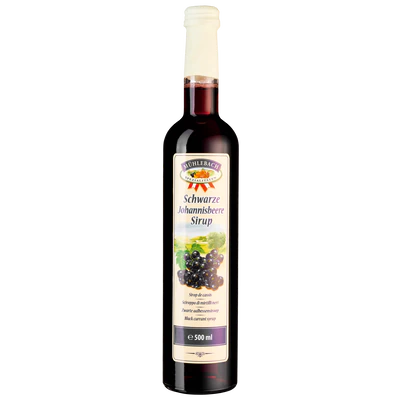 Produktabbildung 1 - Sirup schwarze Johannisbeere 0,5l