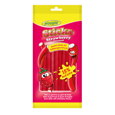 Produktabbildung 1 - Strawberry Sticks mit Füllung 80g