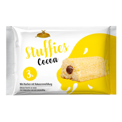 Produktabbildung 1 - Stuffies Mini Kuchen mit Kakaocreme 3x45g
