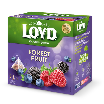 Produktabbildung 1 - Tee Waldfrüchte Pyramiden-Beutel 20x2g