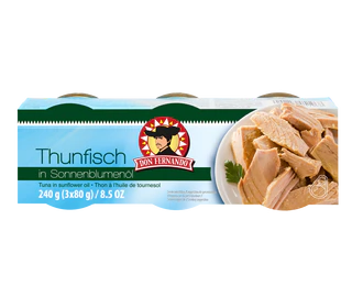 Produktabbildung - Thunfisch in Sonnenblumenöl 240g (3x80g)