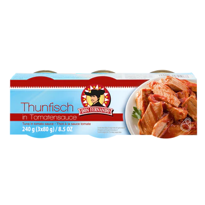 Produktabbildung 1 - Thunfisch in Tomatensauce 240g (3x80g)