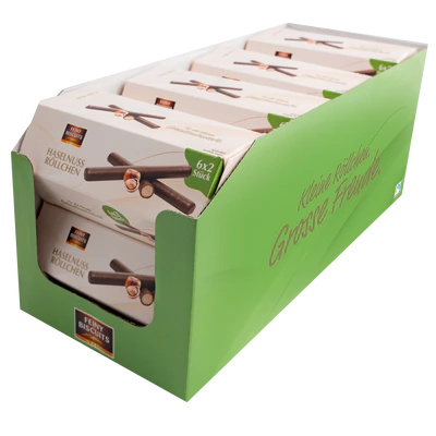 Produktabbildung 3 - Waffelr&ouml;llchen Haselnuss 150g (6x25g)