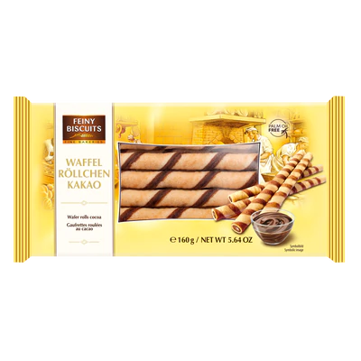 Produktabbildung 1 - Waffelröllchen Kakao 160g