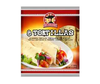 Produktabbildung 1 - Weizenmehl Tortillas 320g (8x20cm)