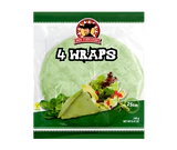 Produktabbildung 1 - Wraps Spinat Tortillas 240g (4x25cm)