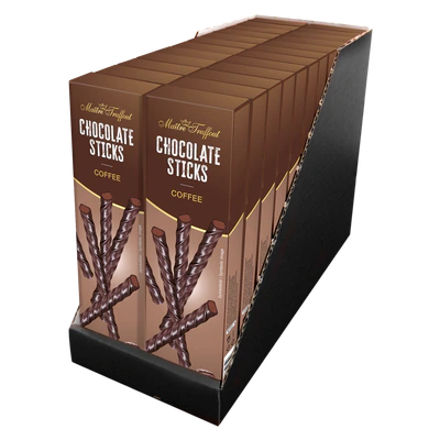 Produktabbildung 2 - Zartbitterschokoladesticks Kaffee 75g