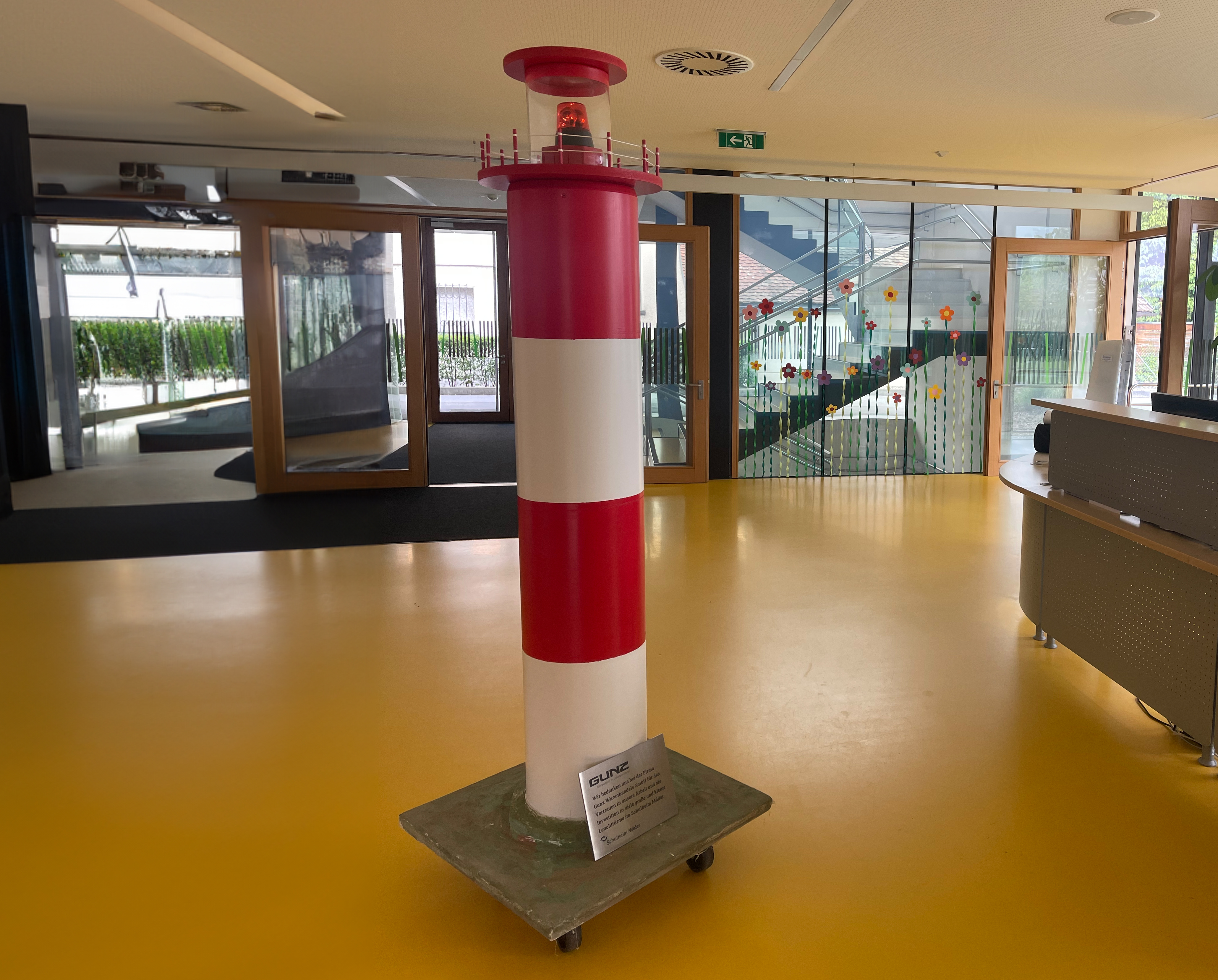 Lighthouse as a gift from the school home for Gunz