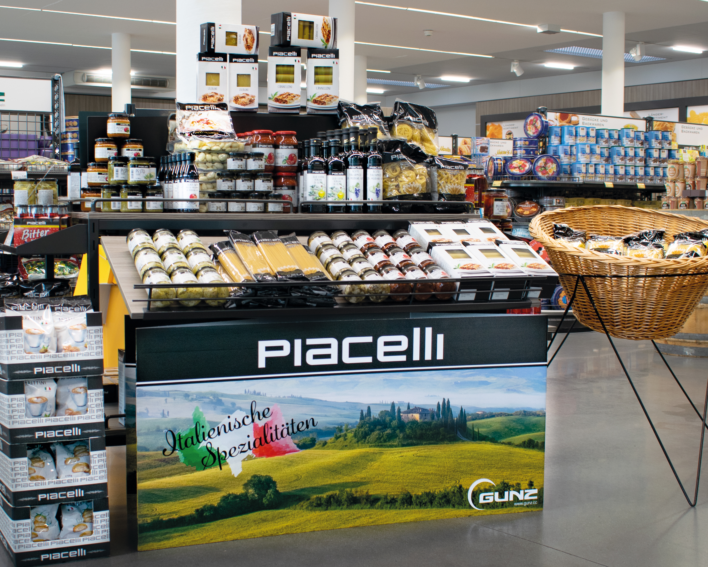 Platzierungen Aufbau mit Piacelli Artikel