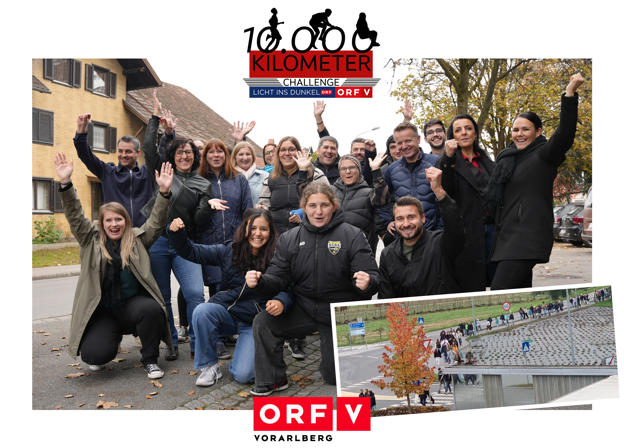 Jubelndes Gunz-Team beim Auftakt der Challenge