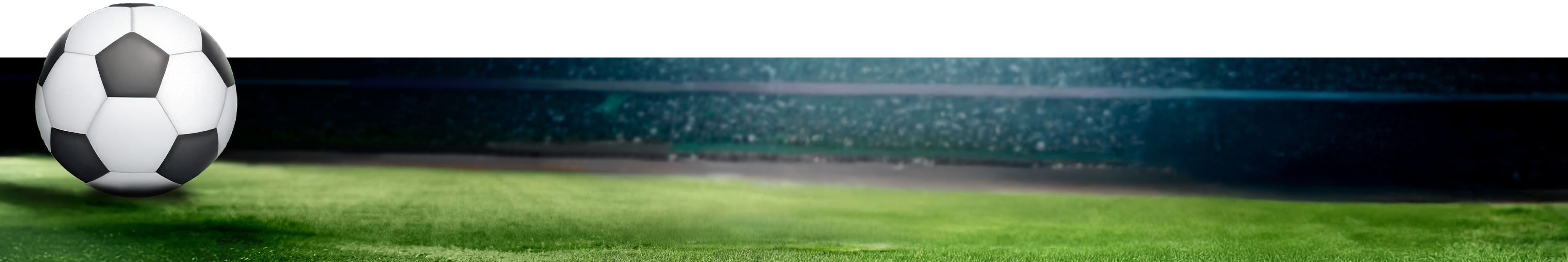 Primer plano de un campo de fútbol y un balón
