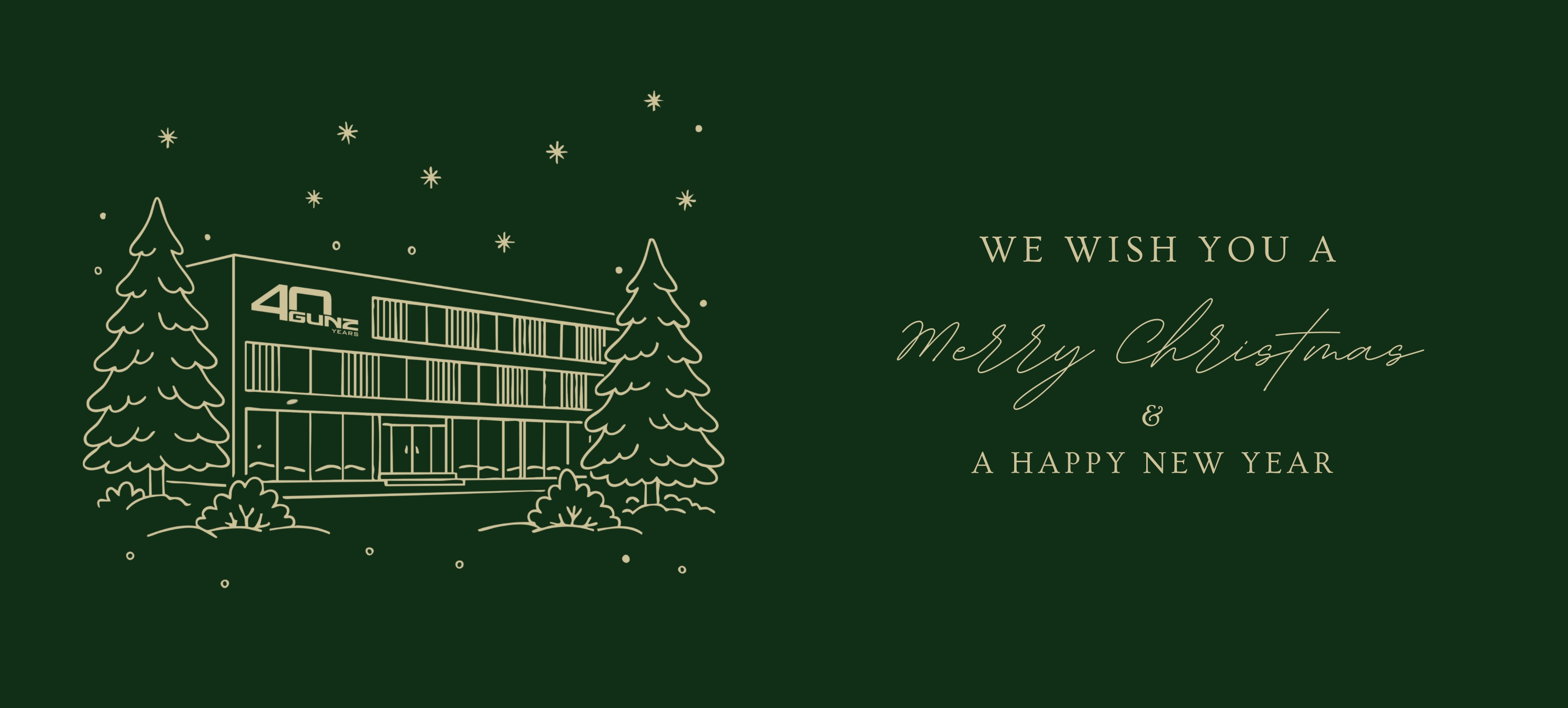 Greeting card Merry Christmas and Happy New Year