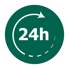 Icon with 24 hour image