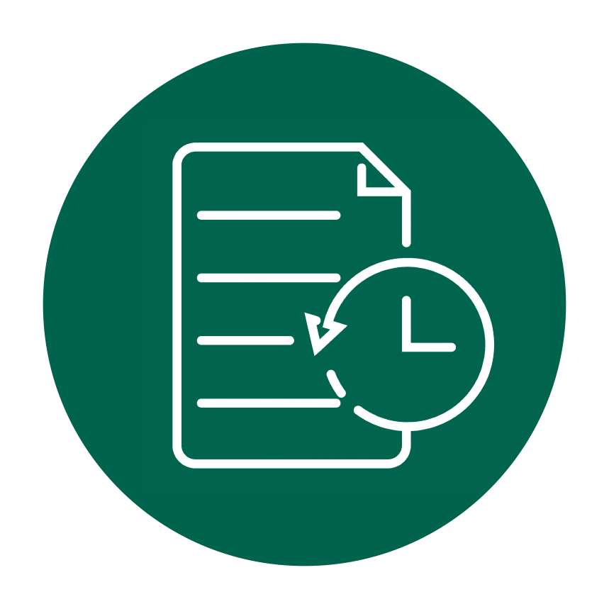 Icon with order history image