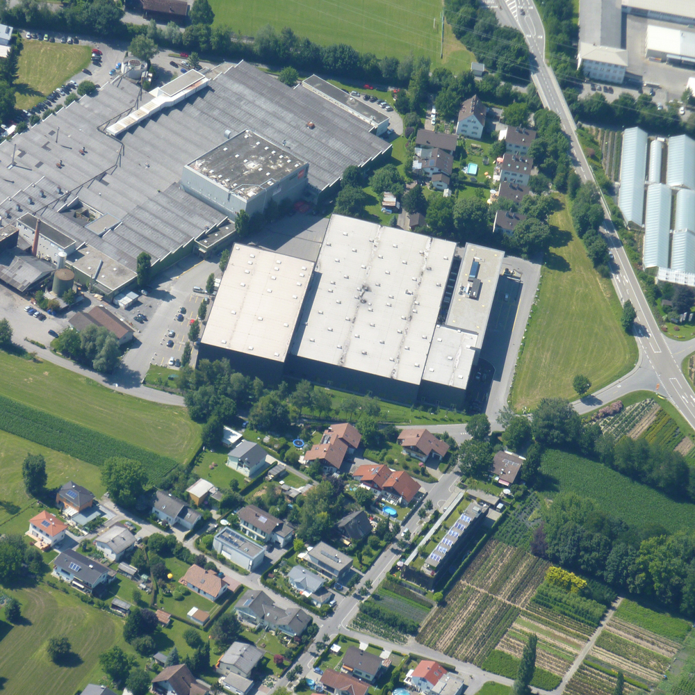 Aerial view of the Gunz site in M&auml;der