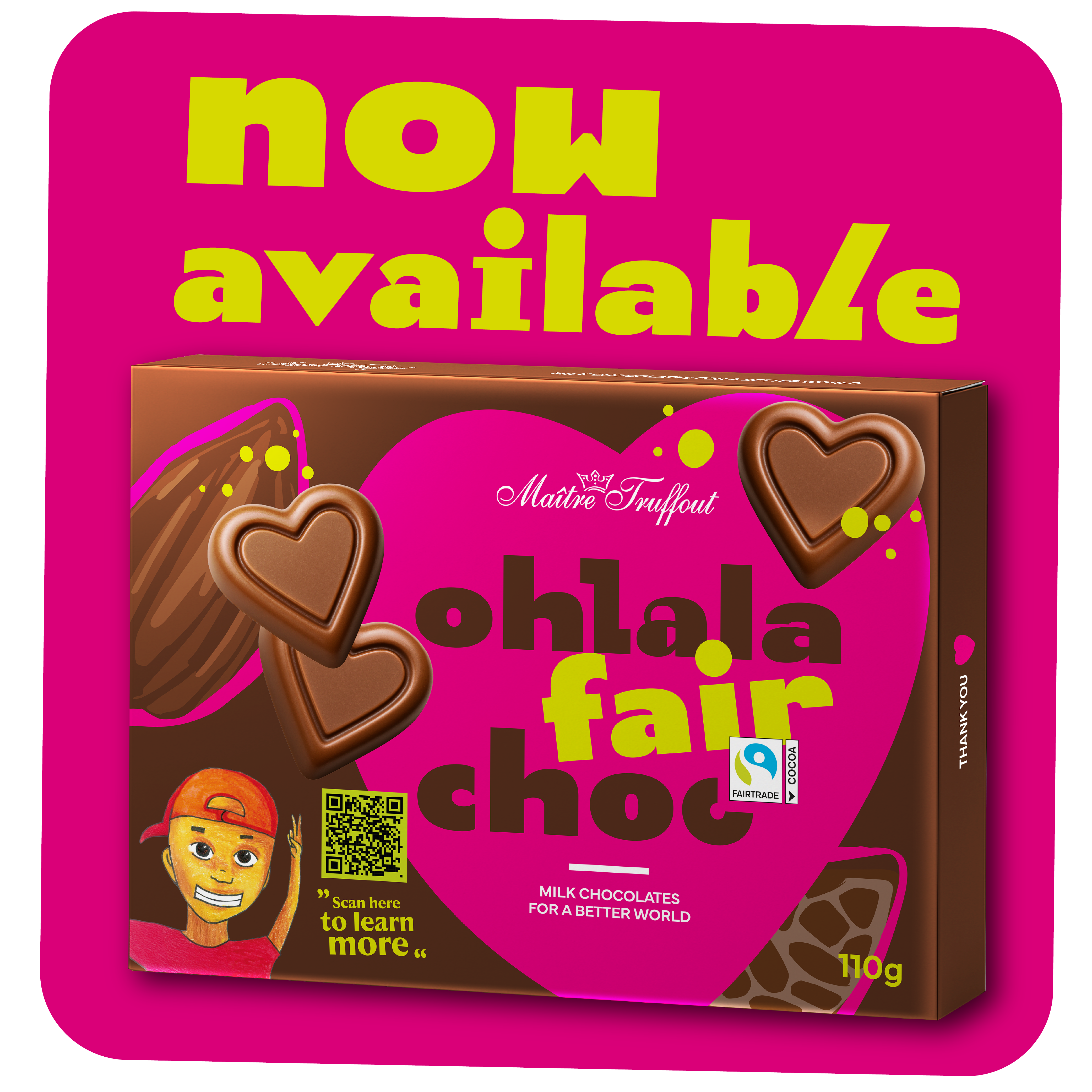 Pralines "ohlala fair choc" now available