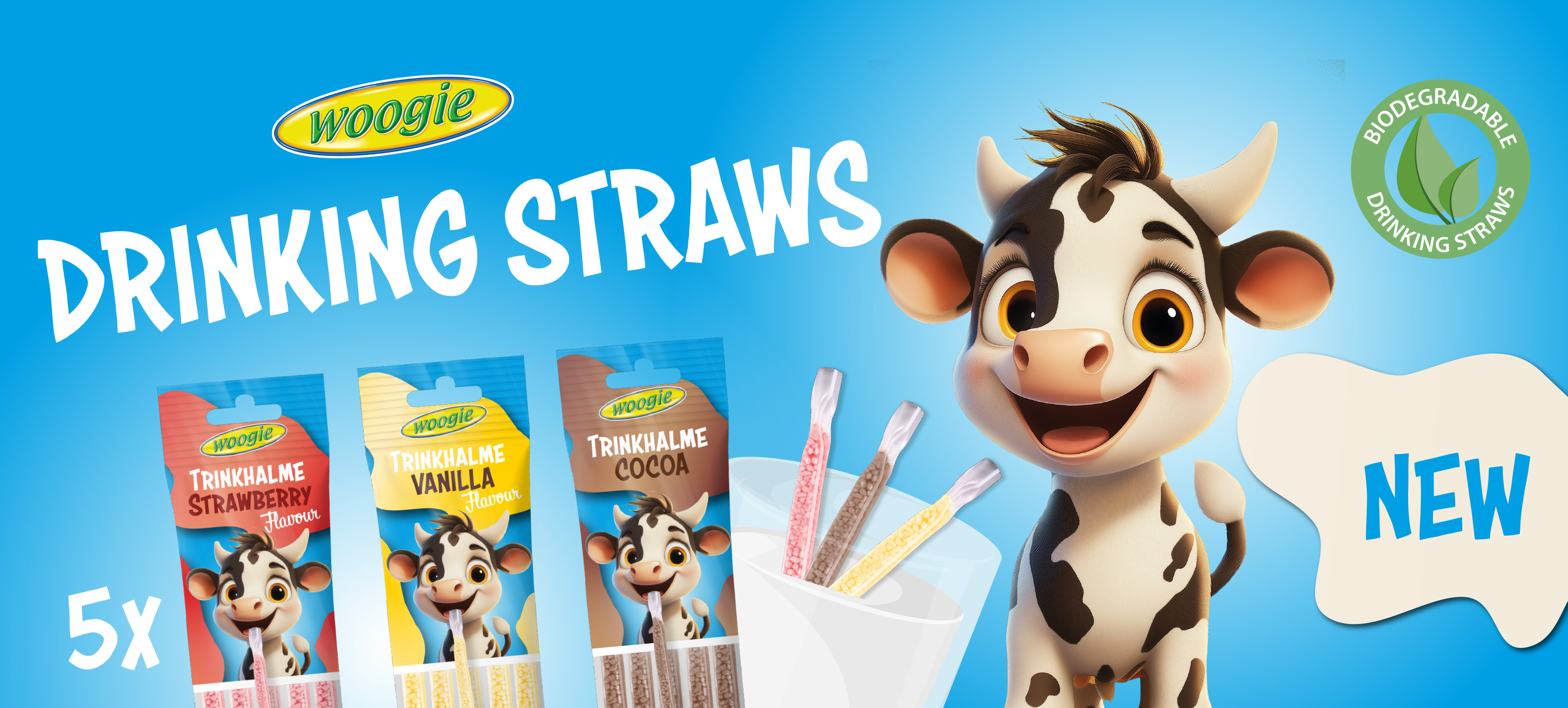 Drinking Straws three different flavours