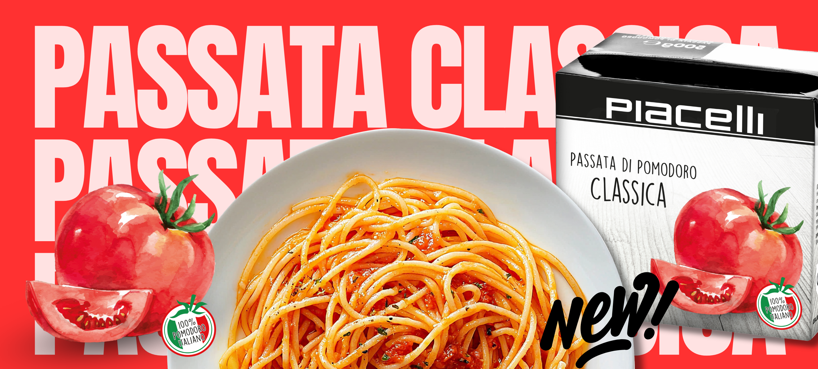 Piacelli passata with spaghetti plate