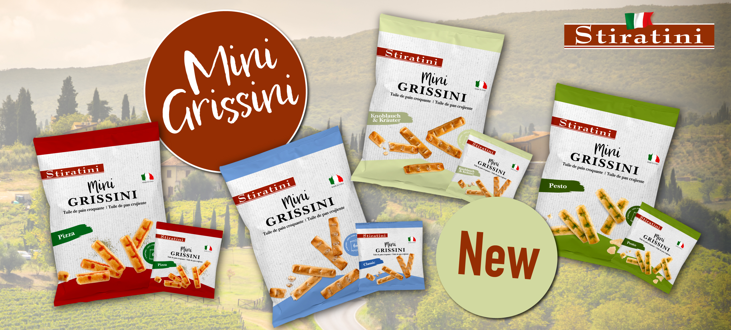 Stiratini Mini Grissini Sorten&uuml;bersicht
