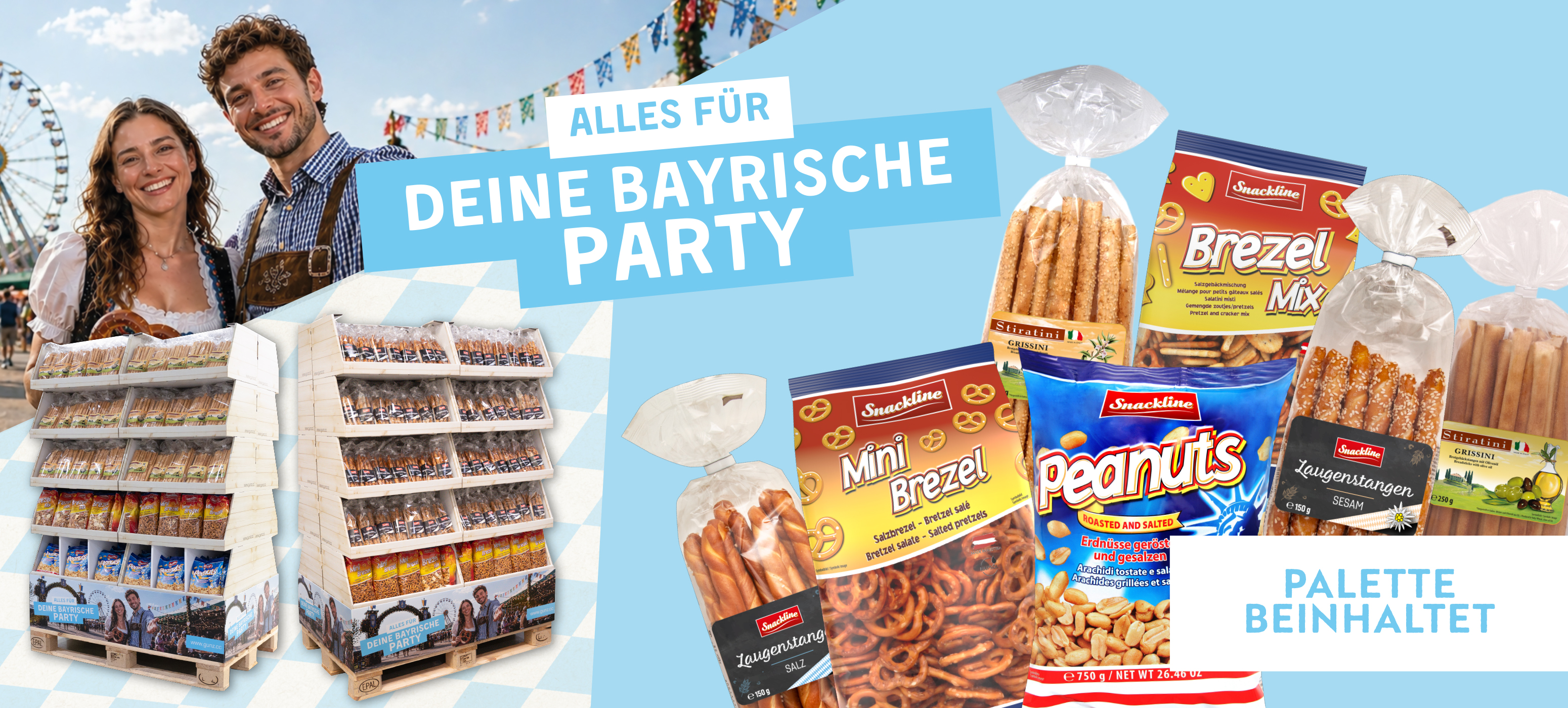 Bayerische Party Snackpräsentation