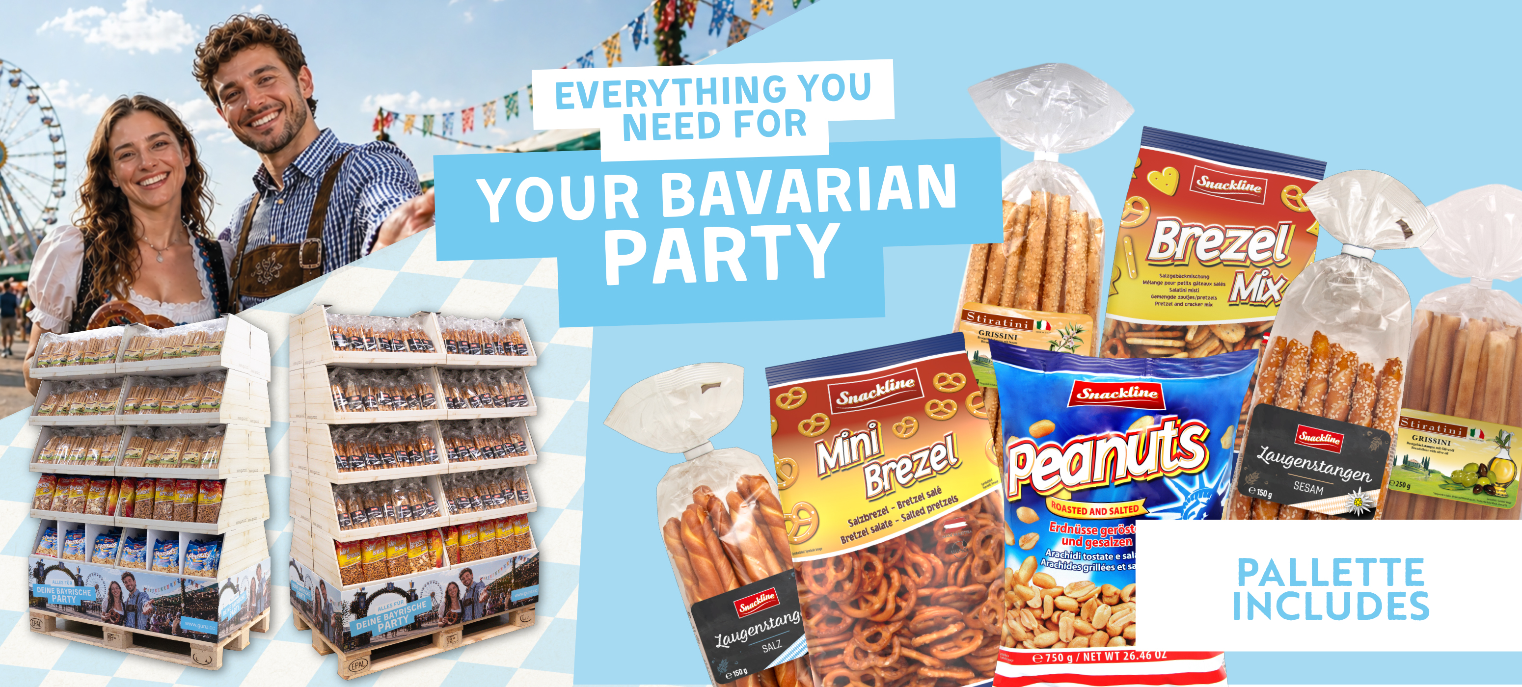 Bavarian party snack display