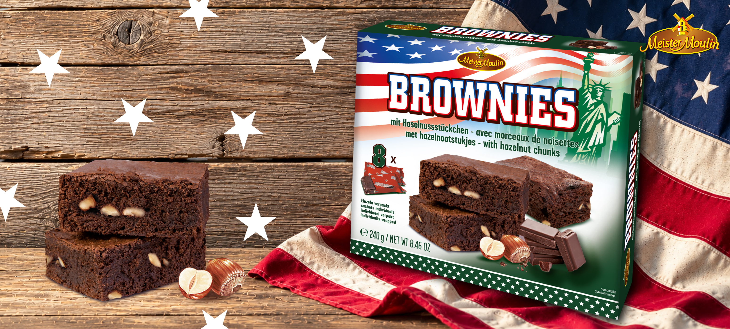 Neuer Artikel Meister Moulin Brownies USA Edition