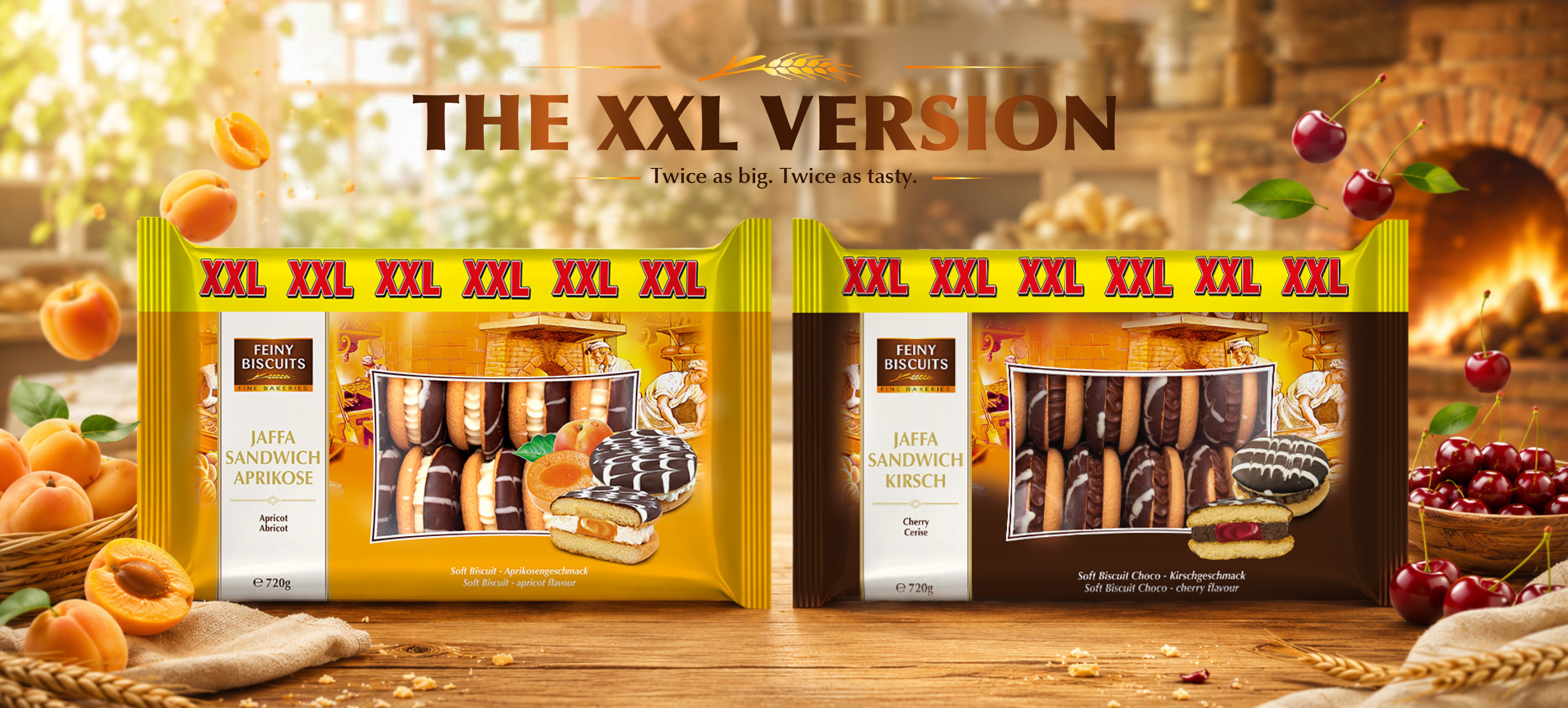 Feiny Biscuits XXL apricot and cherry