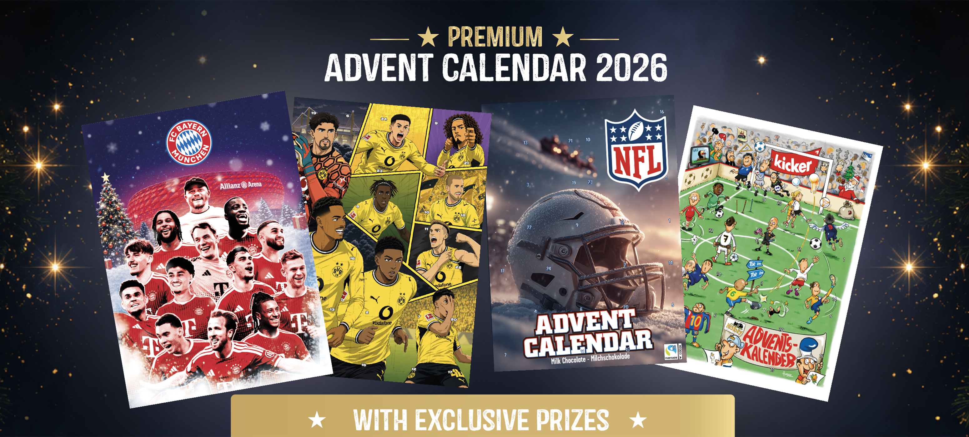 Premium football and NFL advent calendars