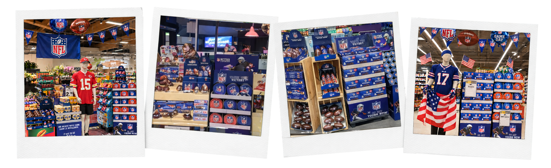 Espositore tematico di prodotti NFL