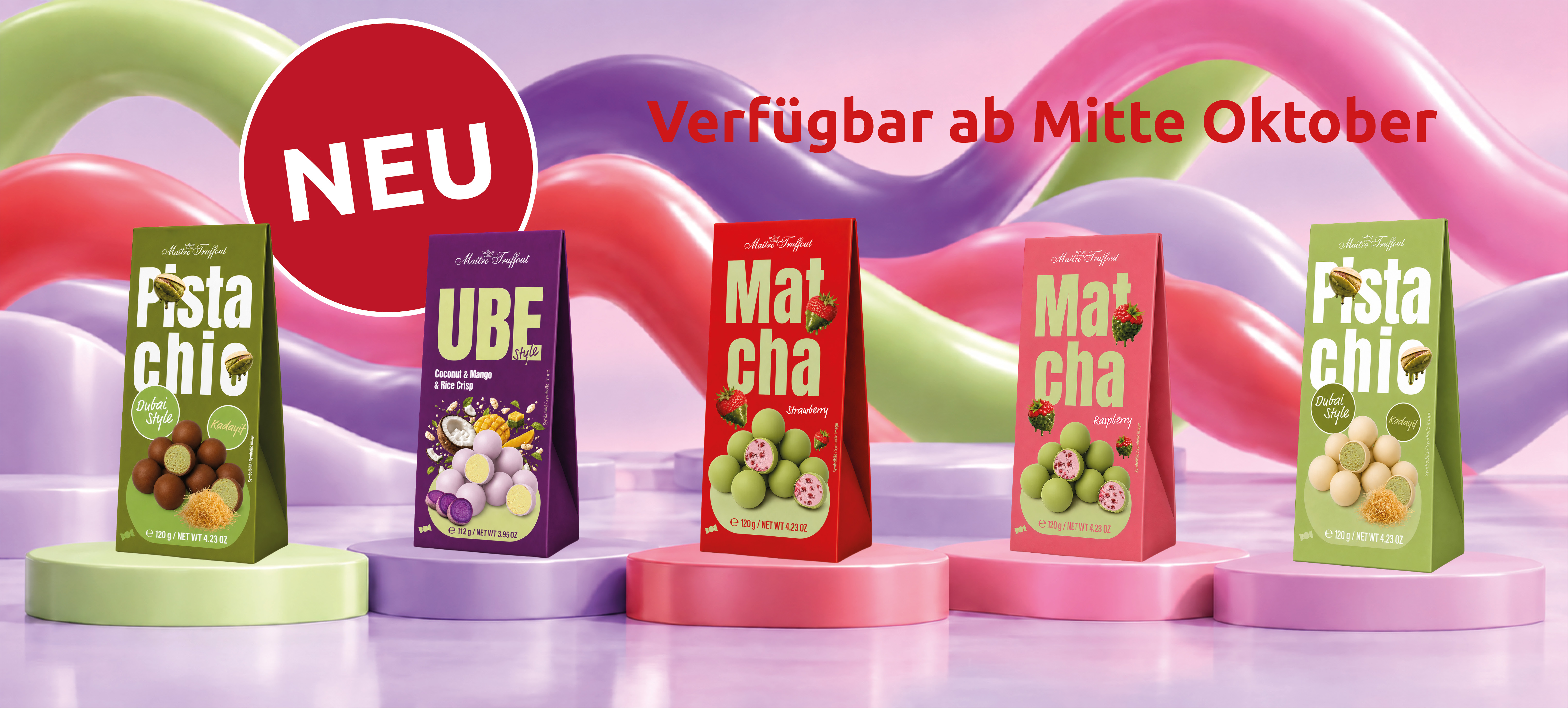 Trendige Pralinenkugeln von Ma&icirc;tre Truffout