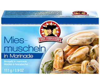Рисунок продукта - Blue mussel in marinade 111g