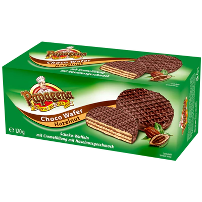Рисунок продукта 1 - Chocolate wafers with hazelnut flavoured cream filling 120g