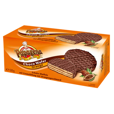 Рисунок продукта 1 - Chocolate wafers with orange flavoured cream filling 120g