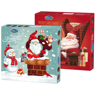 Рисунок продукта 1 - Christmas pralines with milk filling and puzzle 120g