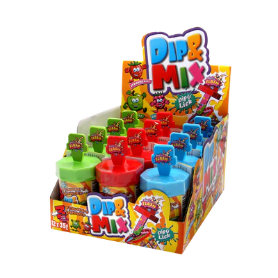 Рисунок продукта 1 - Dip & Mix Lollipop & Powder 12x35g counter display