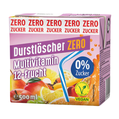 Рисунок продукта 1 - Durstl&ouml;scher multivitamin 12 fruits zero 500ml